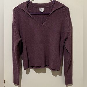 a new day Women's V-Neck Sweater in Burgundy/Dark Brown Espresso Chocolate